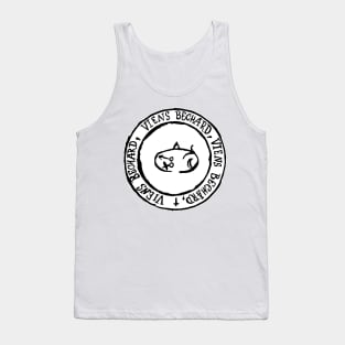 Dark and Gritty Seal of Bechard (black on white) Tank Top